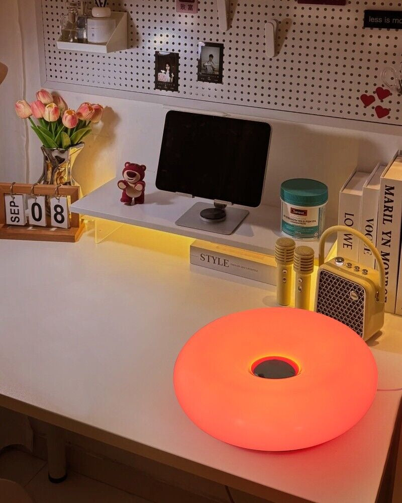 Bauhaus Table Lamp USB Plug Bedroom Bedside Lamp Living Room Decoration Donut