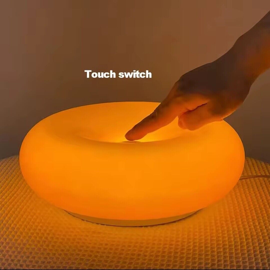 Bauhaus Table Lamp USB Plug Bedroom Bedside Lamp Living Room Decoration Donut